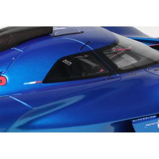 ALPINE ALPENGLOW HY6 SPECULAR BLUE 2024 OttO mobile 1:18 Resinemodell (Türen, Motorhaube... nicht zu öffnen!)